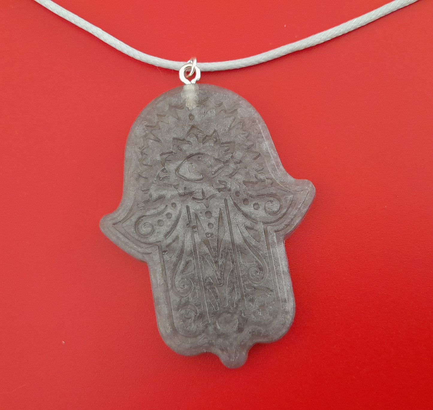 COLLIER + PENDENTIF MAIN DE FATMA - BIJOU FANTAISIE UNIQUE, ORIGINAL & ARTISANAL