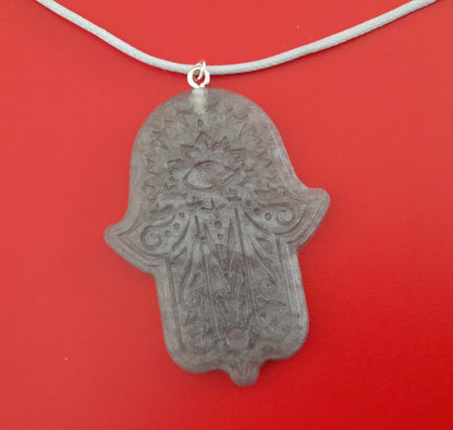 COLLIER + PENDENTIF MAIN DE FATMA - BIJOU FANTAISIE UNIQUE, ORIGINAL & ARTISANAL