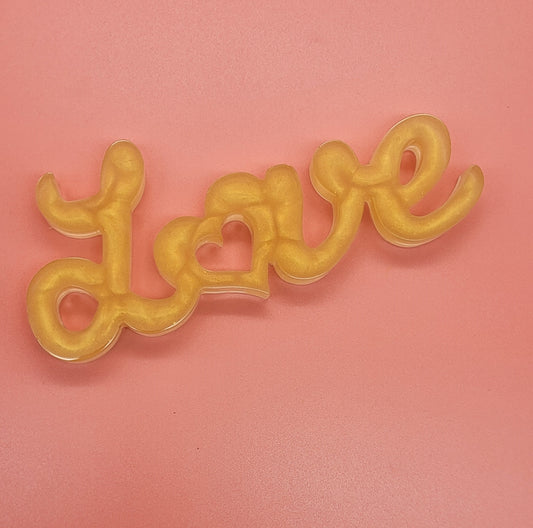 GRANDE DÉCORATION " LOVE " EN 3D : MESSAGE D' AMOUR EN RÉSINE - CRÉATION ARTISANALE, UNIQUE & ORIGINALE