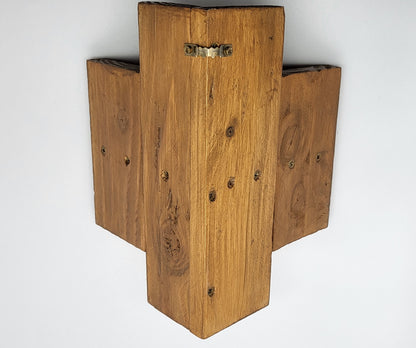 ÉTAGÈRE ANGLE INTÉRIEUR EN BOIS DE PALETTE + 1 TABLETTE - MODÈLE ÉCOLO ORIGINAL & UNIQUE