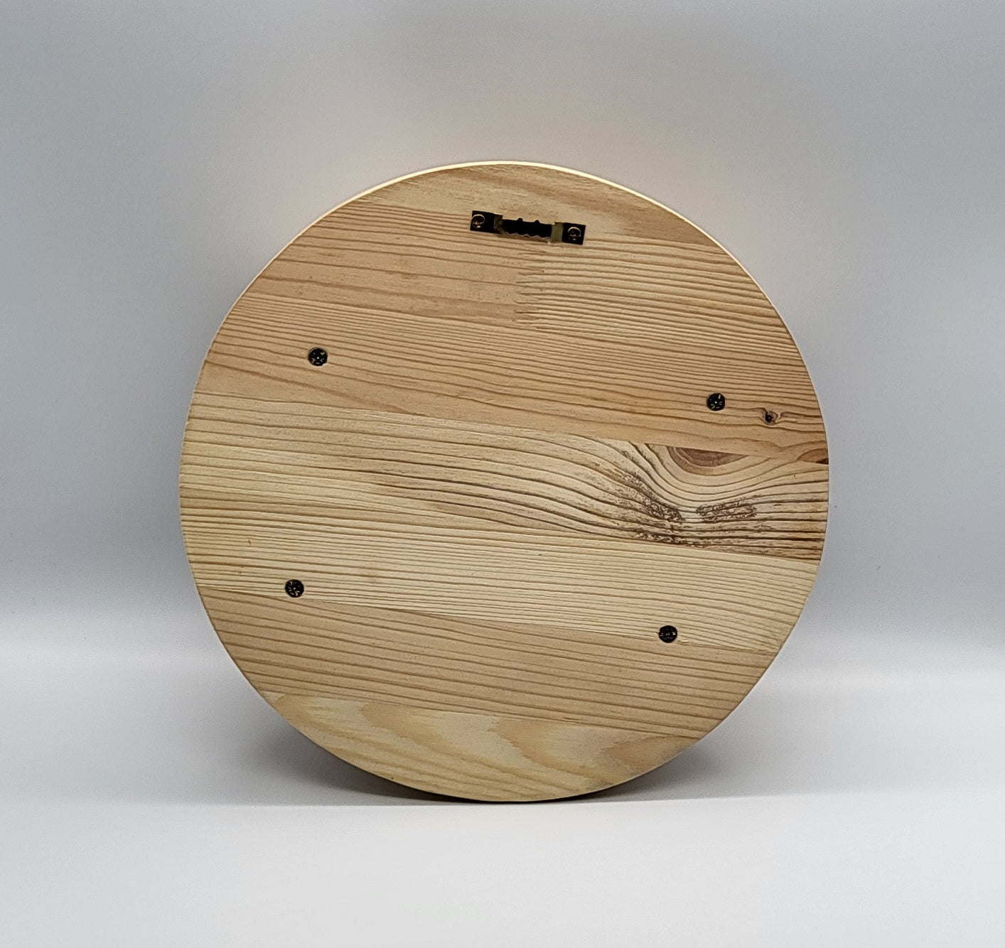 ÉTAGÈRE MURALE RONDE + 2 TABLETTES EN BOIS DE PIN - DIVERS COLORIS
