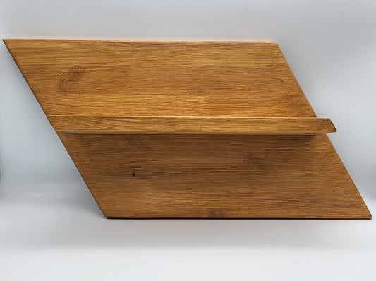 ÉTAGÈRE EFFET BISEAUTÉ EN BOIS DE PIN AVEC 1 TABLETTE - MODÈLE ORIGINAL