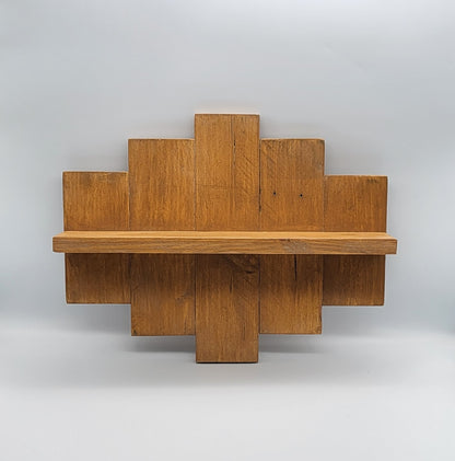 ÉTAGÈRE DÉCALÉE UNIQUE EN BOIS DE PALETTE + 1 TABLETTE - MODÈLE ÉCOLO & ORIGINAL