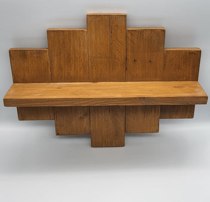 ÉTAGÈRE DÉCALÉE UNIQUE EN BOIS DE PALETTE + 1 TABLETTE - MODÈLE ÉCOLO & ORIGINAL