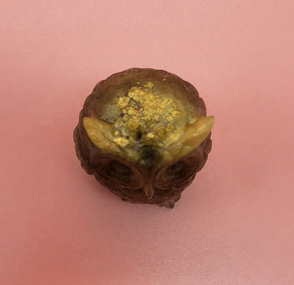 DÉCORATION HIBOU 3D RELIEFS EN RÉSINE - DIVERS COLORIS UNIQUES, ARTISANAUX & ORIGINAUX