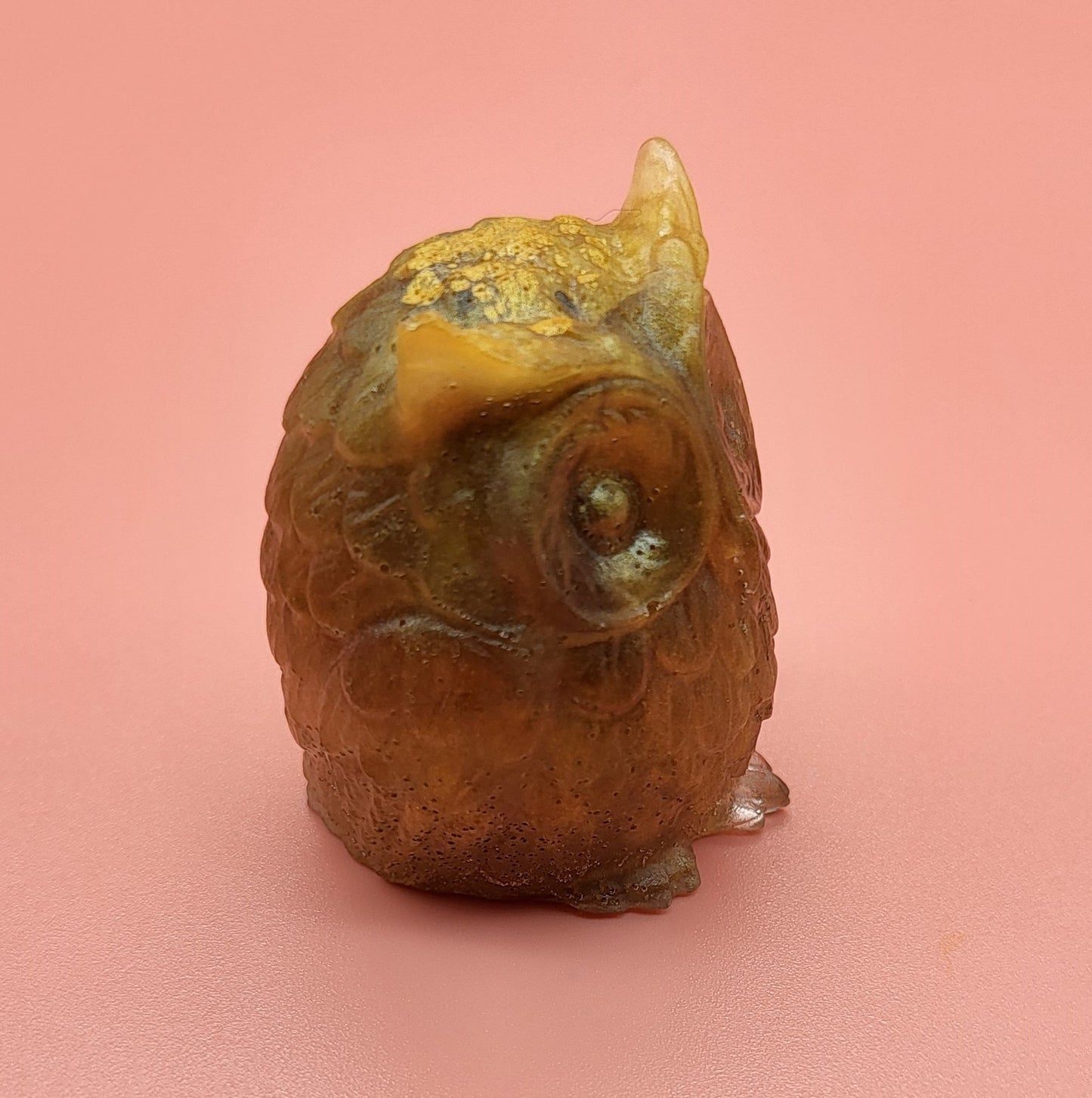 DÉCORATION HIBOU 3D RELIEFS EN RÉSINE - DIVERS COLORIS UNIQUES, ARTISANAUX & ORIGINAUX