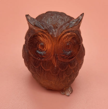 DÉCORATION HIBOU 3D RELIEFS EN RÉSINE - DIVERS COLORIS UNIQUES, ARTISANAUX & ORIGINAUX