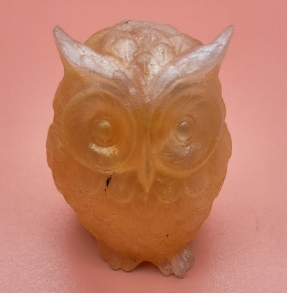 DÉCORATION HIBOU 3D RELIEFS EN RÉSINE - DIVERS COLORIS UNIQUES, ARTISANAUX & ORIGINAUX