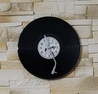 HORLOGE MURALE RONDE " DISQUE VINYLE 33 TOURS " - DESIGN ORIGINAL