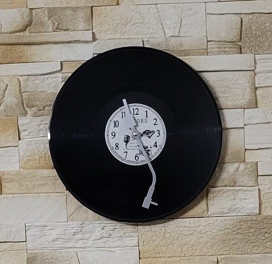 HORLOGE MURALE RONDE " DISQUE VINYLE 33 TOURS " - DESIGN ORIGINAL