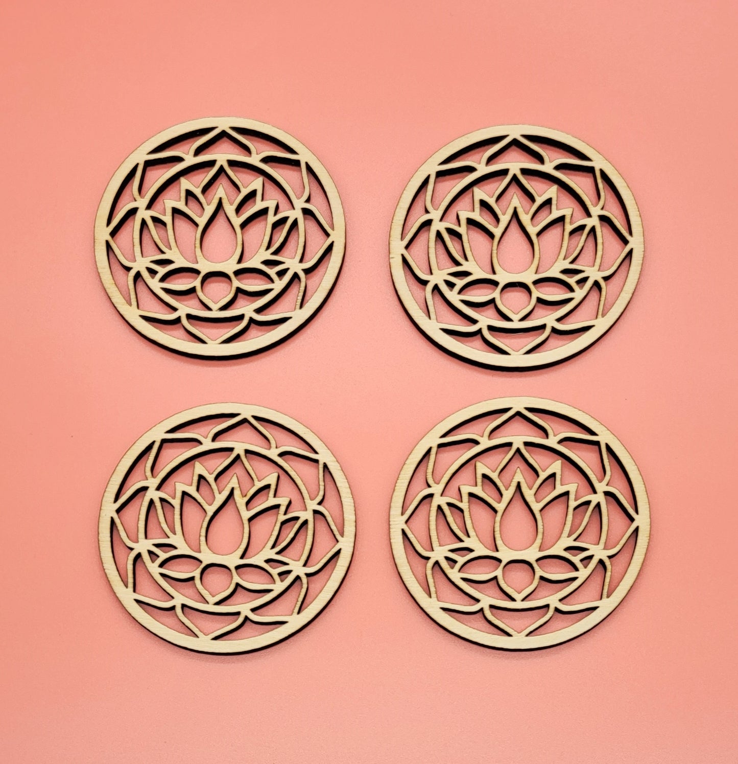 FLEURS DE LOTUS EN DESSOUS DE VERRES - ARTISANAUX, UNIQUES & ORIGINAUX