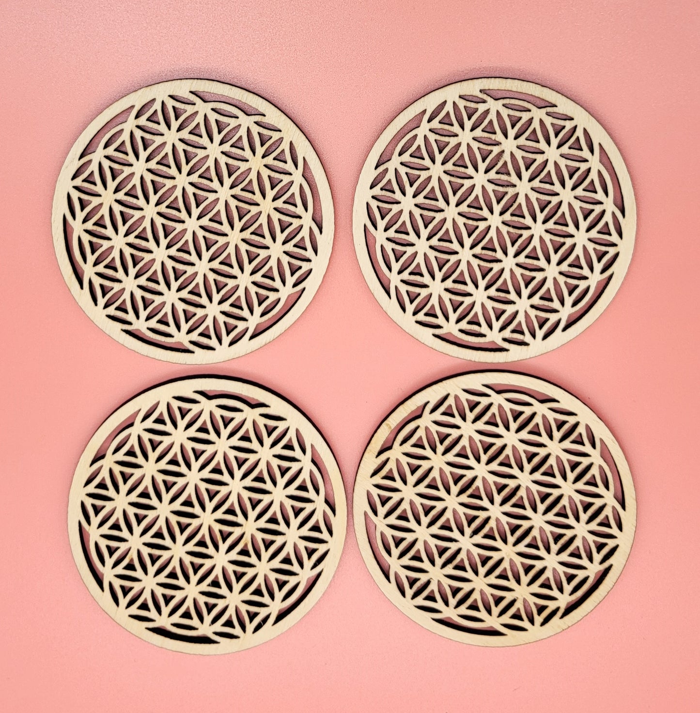 FLEURS DE VIE EN DESSOUS DE VERRES + STATION DE RECHARGE DE PIERRES + PURIFICATION - ARTISANAUX, UNIQUES & ORIGINAUX