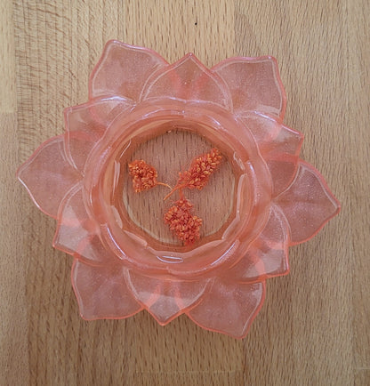 SUPPORTS À ENCENS ET BOUGIES " FLEURS DE LOTUS ZEN " 3D - COLLECTION " ESPRIT NATURE "  – DÉCORATIONS ARTISANALES, UNIQUES & ORIGINALES AU CHOIX