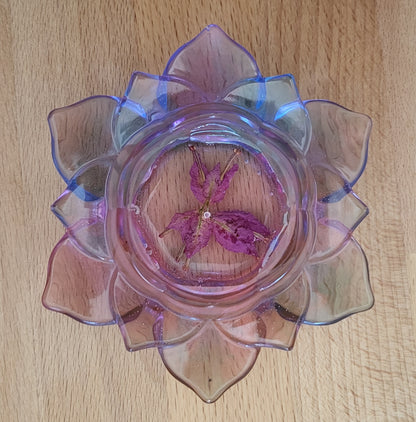 SUPPORTS À ENCENS ET BOUGIES " FLEURS DE LOTUS ZEN " 3D - COLLECTION " ESPRIT NATURE "  – DÉCORATIONS ARTISANALES, UNIQUES & ORIGINALES AU CHOIX