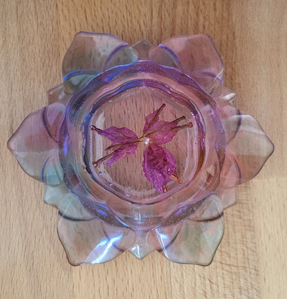 SUPPORTS À ENCENS ET BOUGIES " FLEURS DE LOTUS ZEN " 3D - COLLECTION " ESPRIT NATURE "  – DÉCORATIONS ARTISANALES, UNIQUES & ORIGINALES AU CHOIX