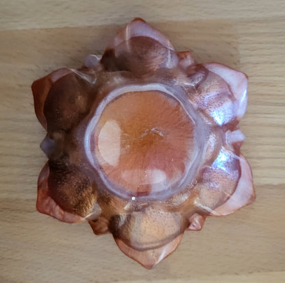 SUPPORTS À ENCENS ET BOUGIES " FLEURS LOTUS ZEN " 3D - COLLECTION "MICA"  – DÉCORATIONS ARTISANALES, UNIQUES & ORIGINALES AU CHOIX