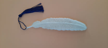 MARQUES PAGES GRANDE PLUME + POMPON - DIVERS MODÈLES + COLORIS UNIQUES, ARTISANAUX & ORIGINAUX