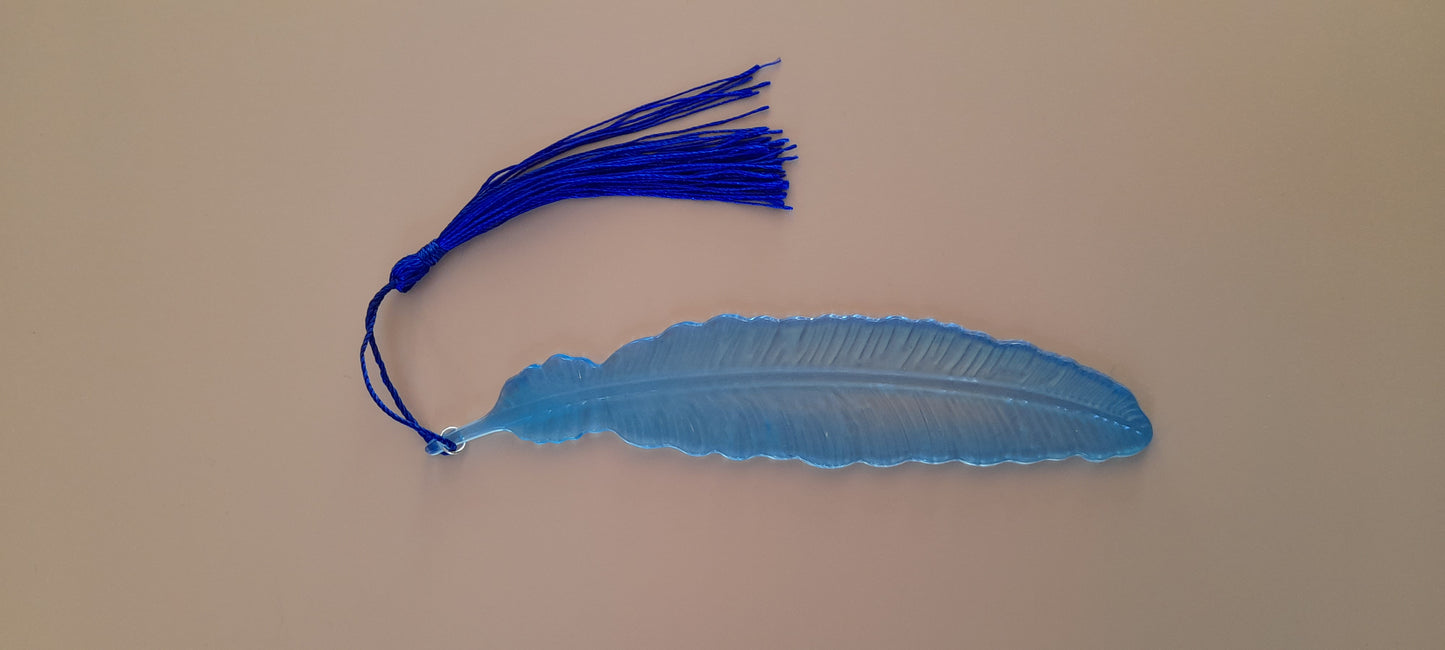 MARQUES PAGES GRANDE PLUME + POMPON - DIVERS MODÈLES + COLORIS UNIQUES, ARTISANAUX & ORIGINAUX