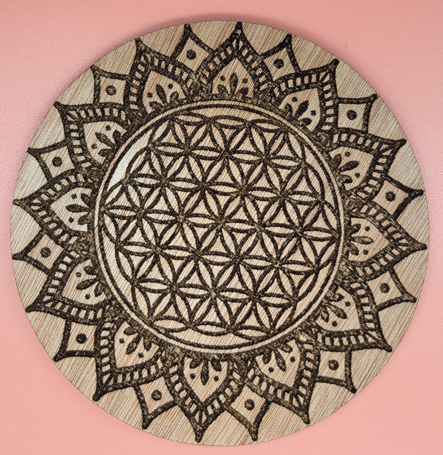 DIVERS DISQUES DE RECHARGE DE PIERRES EN PYROGRAVURE SUR BOIS - ARTISANAUX, UNIQUES & ORIGINAUX