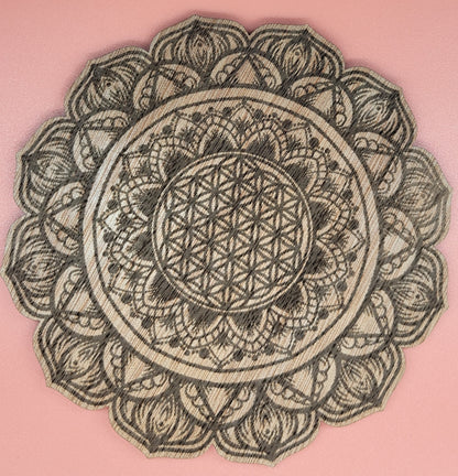 DIVERS DISQUES DE RECHARGE DE PIERRES EN PYROGRAVURE SUR BOIS - ARTISANAUX, UNIQUES & ORIGINAUX