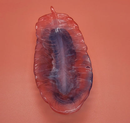 DÉCORATION 3D GRANDE PLUME D’ ANGE VIDE-POCHES EN RÉSINE – ARTISANALE, UNIQUE & ORIGINALE - COULEURS AU CHOIX