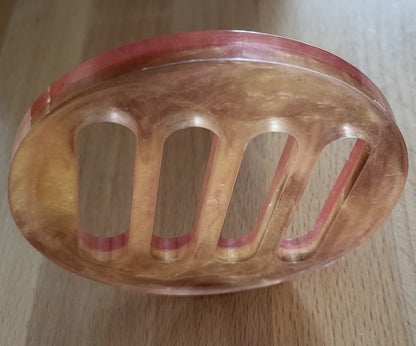 SUPPORTS À SAVONS FORME " PAILLASSE " RONDE " 2 en 1 " Collection « MIKA ! » - UNIQUES, ORIGINAUX & ARTISANAUX