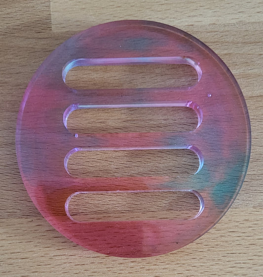 SUPPORTS À SAVONS FORME " PAILLASSE " RONDE " 2 en 1 " Collection « EN TOUTE TRANSPARENCE » - UNIQUES, ORIGINAUX & ARTISANAUX