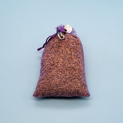 LAVANDE DE PROVENCE + GRAND SAC ORGANZA VIOLET – DÉCORATION ARTISANALE & LOCALE
