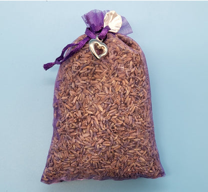 LAVANDE DE PROVENCE + GRAND SAC ORGANZA VIOLET – DÉCORATION ARTISANALE & LOCALE