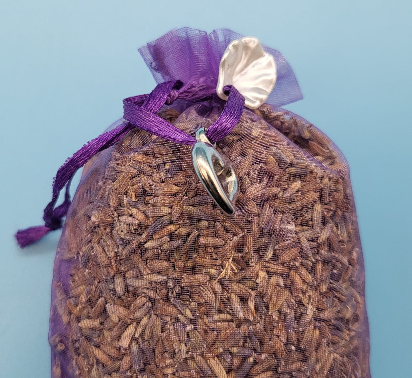 LAVANDE DE PROVENCE + GRAND SAC ORGANZA VIOLET – DÉCORATION ARTISANALE & LOCALE