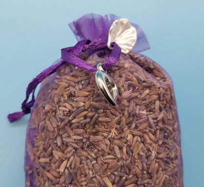 LAVANDE DE PROVENCE + GRAND SAC ORGANZA VIOLET – DÉCORATION ARTISANALE & LOCALE