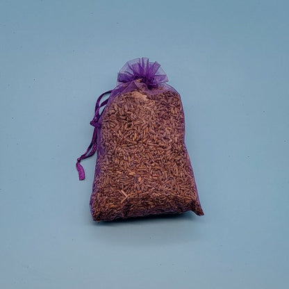 LAVANDE DE PROVENCE + GRAND SAC ORGANZA VIOLET – DÉCORATION ARTISANALE & LOCALE