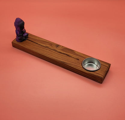 DIVERS SUPPORTS ENCENS " 3 en 1 " EN BOIS + COUPELLE MÉTAL BOUGIES & DÉCO RÉSINE 3D - UNIQUES, ORIGINAUX & ARTISANAUX