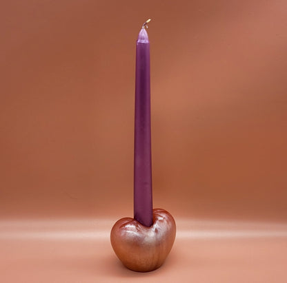 GRANDS CŒURS EN BOUGEOIRS, SUPPORTS À BOUGIES 3D RELIEFS EN RÉSINE AU CHOIX - DÉCORATIONS UNIQUES, ARTISANALES & ORIGINALES