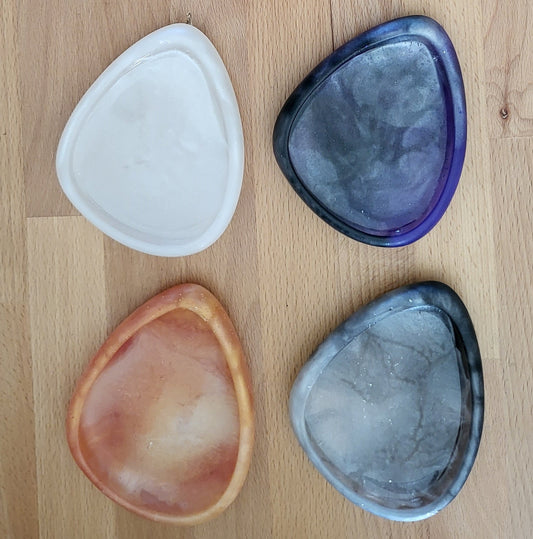 DÉCO SUPPORT SAVONS GOUTTE D'EAU 3D + INSERTIONS OBJETS & VIDE POCHES EN RÉSINE - DIVERS MODÈLES UNIQUES, ORIGINAUX & ARTISANAUX