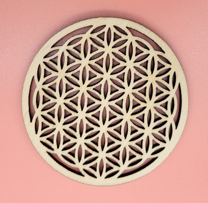 FLEURS DE VIE EN DESSOUS DE VERRES + STATION DE RECHARGE DE PIERRES + PURIFICATION - ARTISANAUX, UNIQUES & ORIGINAUX