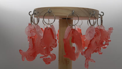 PORTES CLÉS " ROUGES " SIGNES ASTROLOGIQUES DU ZODIAQUE + CONSTELLATIONS - BIJOUX DE SACS FANTAISIES ORIGINAUX, UNIQUES & ARTISANAUX