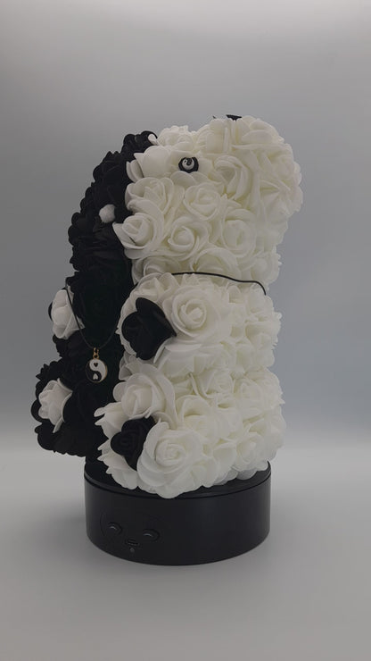 DÉCORATION " 2 EN 1 " OURSON YIN YANG 3D + BIJOU FANTAISIE " - UNIQUE, ORIGINAL & ARTISANAL